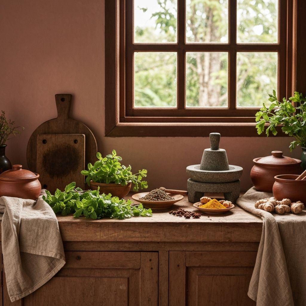 Kitchen herbs and spices