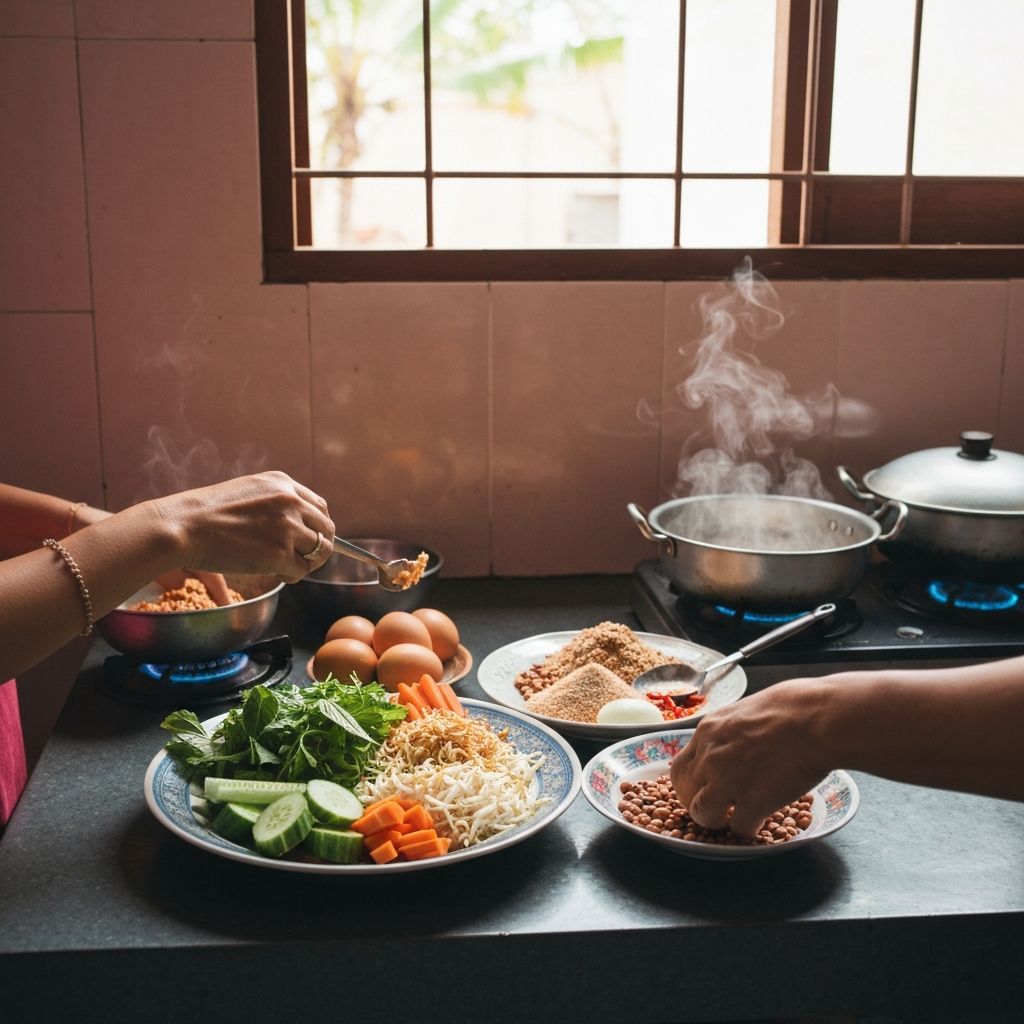 Vegetable preparation for traditional dishes